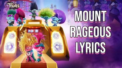mount rageous lyrics trolls 3